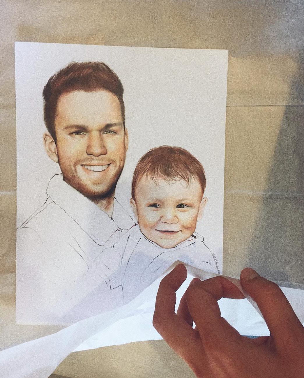 Retrato Personalizado - Dibujado a mano